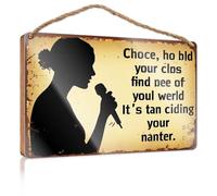 Funny Bathroom Signs Wall Decor Choose How Bold Your Class Finds People of Your World. It's an Exciting Future. Fun Stuff Vintage Decor(20X30CM)