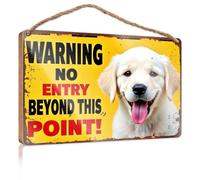 Funny Bathroom Signs Wall Decor No Entry - Keep Out Beyond This Point! Fun Stuff Vintage Decor(20X30CM)