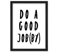 Funny Bathroom Toilet Wall Art Scottish Do A Good Jobby Artwork Framed Wall Art Print A4