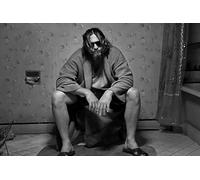 Funny Bathroom Wall Art The Big Lebowski Movie Poster For Bathroom Wall Decor-Humour Film Scene Toilet Smell Black And White Picture Canvas Prints For Bathroom
