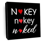 Funny Bathroom Wood Box Signs for Bathroom Shelf Restroom Home Tabletop Desk Decor 5x5 Inch