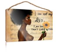 Funny Bathroom Wooden Hanging I Am Not My Body, Soul That Lives Within Pool Stuff Funny Bathroom Decor(20X30CM)