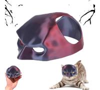 Funny Batman Cat Mask,Cat Bat Mask for Halloween,Cute Pet Dress Up Accessories for Pet Kitten,Suitable for Pets Weighing 5-6kg,Dark Red