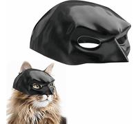 Funny Batman Cat Mask for Halloween, 13CM Bat Kitten Mask for Halloween, Cute Dress Up Accessories for Kittens, Black