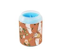 Funny Bats Terracotta Reusable Dog Cleaner Washer and Massager Soft Silicone Brush Pets Feet Cleaning Kit for Small Medium Dogs and Cats