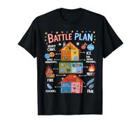 Funny Battle Plan Christmas Home Kids Hand Dawn Alone Xmas T-Shirt