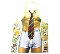 Funny BBQ Apron Novelty Barbecue - Businessman Design - Great Summer Accessory