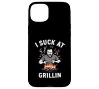 Funny BBQ Fail Burn The Food July 4th Grillin Grilling Men Case for iPhone 15 Plus