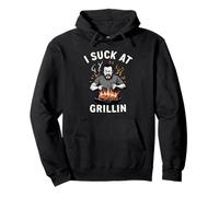 Funny BBQ Fail Burn The Food July 4th Grillin Grilling Men Pullover Hoodie