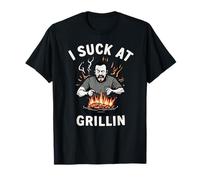 Funny BBQ Fail Burn The Food July 4th Grillin Grilling Men T-Shirt