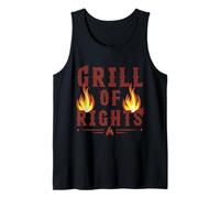 Funny BBQ Grilling Grill of Rights Patriotic Backyard BBQ Tank Top