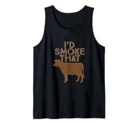 Funny BBQ I’d Smoke That Beef Cuts For Grill Masters Tank Top