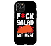 Funny BBQ Meat Lover Steak Grill FCK Salat Eat Meat Shirt Case for iPhone 11 Pro