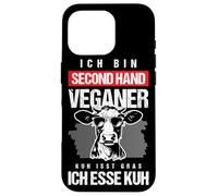 Funny BBQ Meat Lover Steak Grill Second Hand Veganer Shirt Case for iPhone 16 Pro