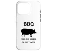 Funny BBQ Pig "From the Rooter to the Tooter" BBQ Pork Case for iPhone 16 Pro