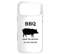 Funny BBQ Pig "From the Rooter to the Tooter" BBQ Pork Case for iPhone 17 Pro Max