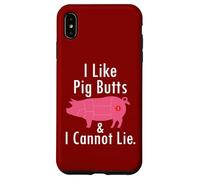 Funny BBQ Pitmaster Butcher Pig Pork Butt I Like Pig Butts Case for iPhone XS Max