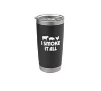 Funny BBQ Pitmaster I Smoke It All Grilling Smoked Meat Art Stainless Steel Insulated Tumbler
