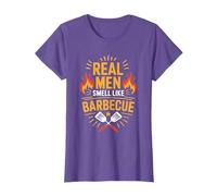 Funny BBQ Real Men Smell Like Barbecue, Meat Smoking T-Shirt