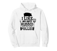 Funny BBQ Rub and Pulled Pork Grilling Humor Double Meaning Pullover Hoodie