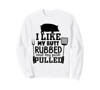 Funny BBQ Rub and Pulled Pork Grilling Humor Double Meaning Sweatshirt
