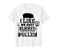 Funny BBQ Rub and Pulled Pork Grilling Humor Double Meaning T-Shirt