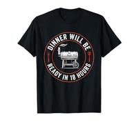 Funny BBQ Smoker Dinner 18 Hours Low and Slow Pitmaster T-Shirt