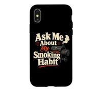 Funny BBQ Smoker Pitmaster Smoking Habit Case for iPhone X/XS