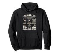 Funny BBQ Smoker Things I Do In My Spare Time Meat Smoking Pullover Hoodie