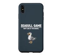 Funny Beach Bird Pun Seagull Game Don’t Look at the Seagull Case for iPhone XS Max