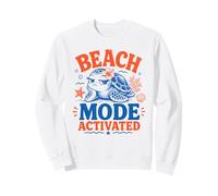 Funny Beach Mode Activated Cute Sea Turtle Summer Design Sweatshirt
