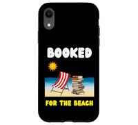 Funny beach reading quote booked for the beach holiday Case for iPhone XR