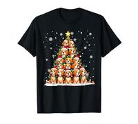 Funny Beagle Christmas Lights Tree Dog Lover Xmas T-Shirt