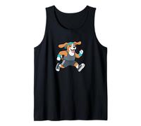 Funny Beagle Dog Marathon Jogging Cartoon Tank Top