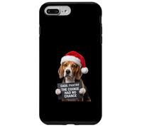Funny Beagle Dog Mugshot Cookie Thief Christmas Santa Hat Case for iPhone 7 Plus/8 Plus