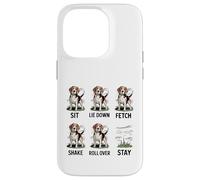 Funny Beagle Dog Obeys Stay Only Training Joke Case for iPhone 14 Pro