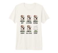 Funny Beagle Dog Obeys Stay Only Training Joke Premium T-Shirt