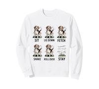 Funny Beagle Dog Obeys Stay Only Training Joke Sweatshirt
