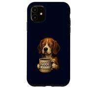 Funny Beagle Good Morning Sarcastic Coffee Lover Grumpy Dog Case for iPhone 11