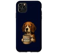 Funny Beagle Good Morning Sarcastic Coffee Lover Grumpy Dog Case for iPhone 11 Pro Max