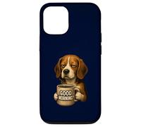 Funny Beagle Good Morning Sarcastic Coffee Lover Grumpy Dog Case for iPhone 12/12 Pro