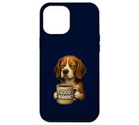 Funny Beagle Good Morning Sarcastic Coffee Lover Grumpy Dog Case for iPhone 12 Pro Max