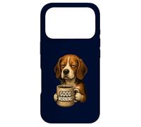 Funny Beagle Good Morning Sarcastic Coffee Lover Grumpy Dog Case for iPhone 17 Pro