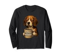 Funny Beagle Good Morning Sarcastic Coffee Lover Grumpy Dog Long Sleeve T-Shirt