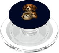 Funny Beagle Good Morning Sarcastic Coffee Lover Grumpy Dog PopSockets PopGrip for MagSafe