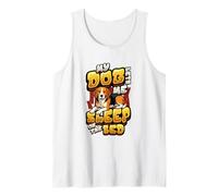 Funny Beagle Owner My Dog Lets Me Sleep On The Bed Tank Top