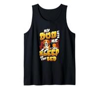 Funny Beagle Owner My Dog Lets Me Sleep On The Bed Tank Top