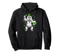 Funny Bear Beer St Patrick’s Day Cool Shamrock Irish Party Pullover Hoodie