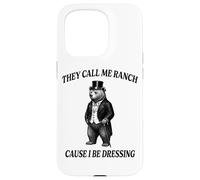 Funny Bear Call Me Ranch Cause I Be Dressing Pun Animal Case for iPhone 15 Pro