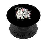 Funny Bear Couple Quote Husband Friendly Wife Not Humor PopSockets Adhesive PopGrip